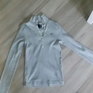 Grey long sleeve Polo shirt